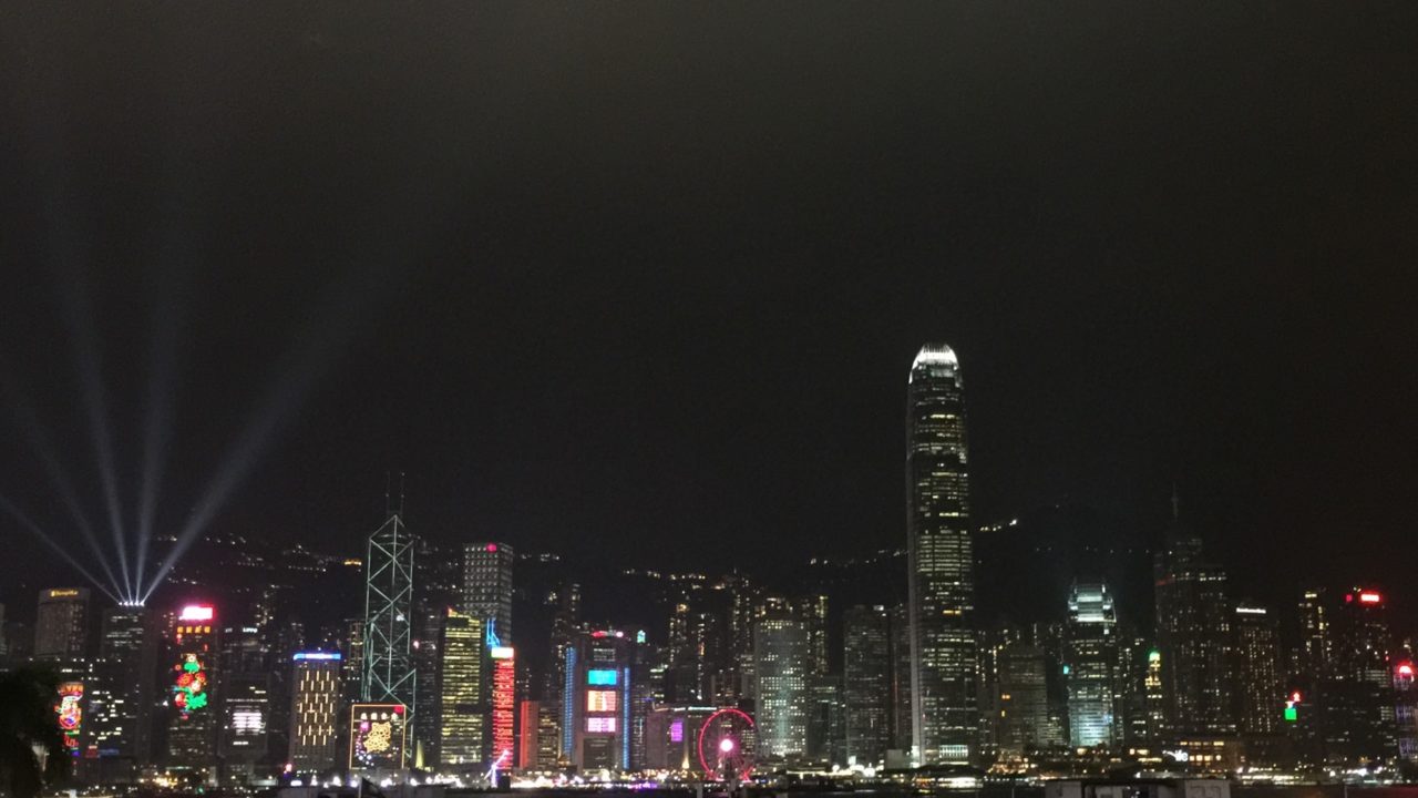香港旅行　100万ドルの夜景